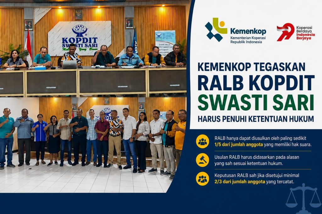 Kemenkop Tegaskan RALB Kopdit Swasti Sari Harus Penuhi Ketentuan dan Regulasi yang ada